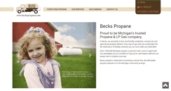 Desktop Screenshot of beckspropane.com