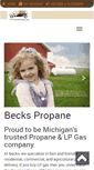 Mobile Screenshot of beckspropane.com